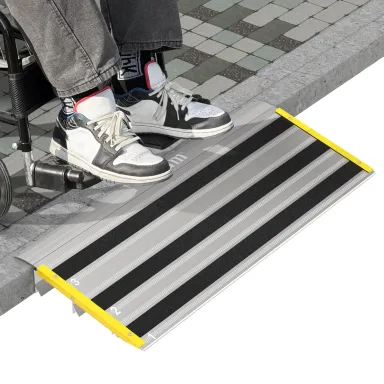 3 in Threshold Ramp for Doorways, Modular Aluminum Wheelchair Ramp