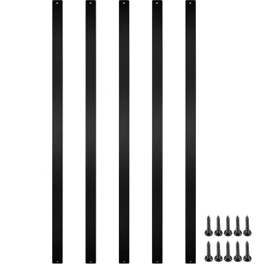 Deck Balusters, 29.5"x1" Deck Railing, 76 PCS Aluminum Deck Balusters, Aluminum Alloy Stair Railing for Wood Composite Facemount Deck Railing (76, 29.5 Inch)