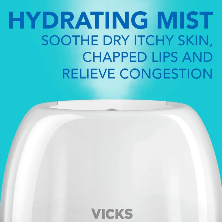 Vicks Humidifier 3-in-1 SleepyTime Cool Mist Humidifier for Nursery, White, photo 4