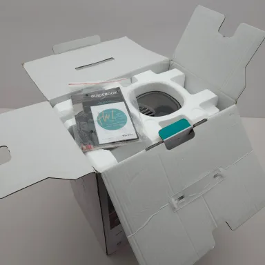 Open shipping carton