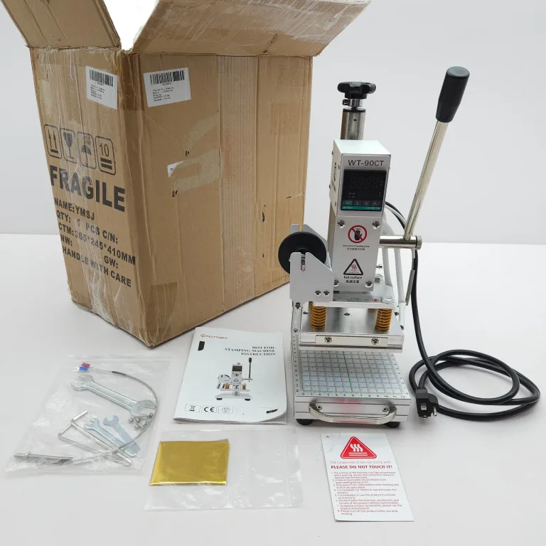 FASTTOBUY 110V Hot Foil Stamping Machine 10x13cm with T-Slot,Movable Table, photo 2