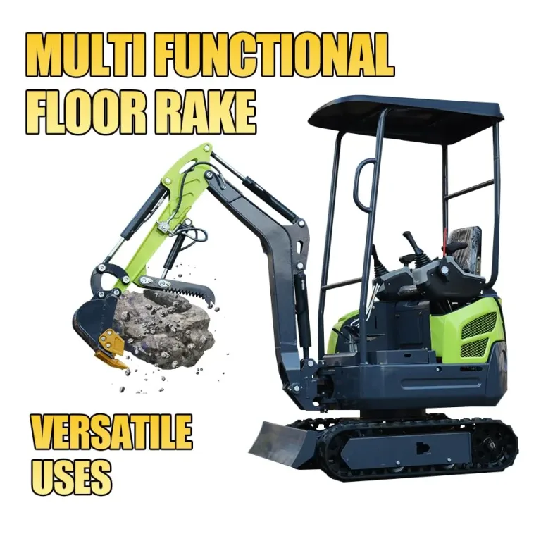 Mini Excavator Hydraulic Thumb Clip， 3 tons Hydraulic Thumb Kit with L-Bracket and Hydraulic Hose*2, Anti-Slip Tooth Design Branching Grippers for River Dredging, Earth Moving Breaking Rocks, photo 5