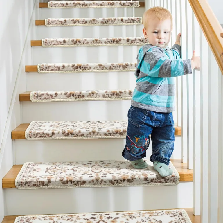 RORA Bullnose Stair Treads for Wooden Steps, Non Slip Stair Carpet 14pcs, photo 2