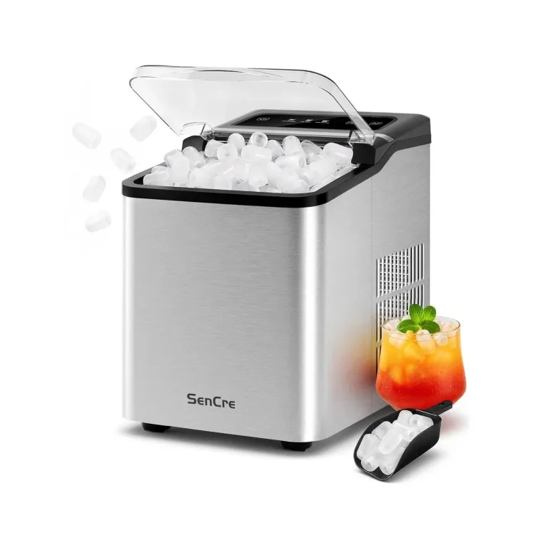Ice Makers Countertop, 26.5Lbs/24H Ice Machine with 2 Sizes Bullet Ice, 9 Ice Cubes Release in 6 Mins, Self-Cleaning Portable Ice Maker with Ice Scoop and Basket for Home Kitchen Office Bar RV, photo 1
