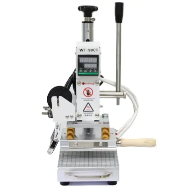 FASTTOBUY 110V Hot Foil Stamping Machine 10x13cm with T-Slot,Movable Table