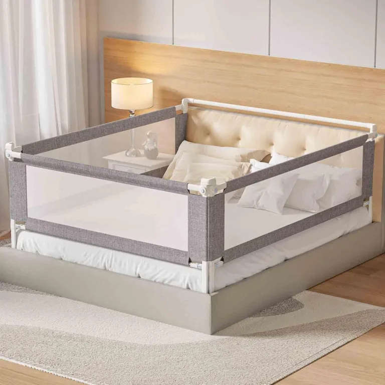 3-Piece Califormia King Size Bed Rail for Toddlers - Height Adjustable Baby Bed Rail Guard with Headboard Rod,Safety Bed Rails for Cal King Size Bed with Child Lock(70.8x82.7 x82.7Inch, photo 1