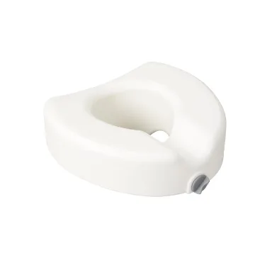 Drive Medical 12014 Premium Raised Toilet Seat with Lock, Elongated, White