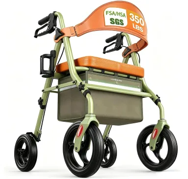 HOMENURSE WonderLUX Series Walkers for Seniors with Seat Lightweight