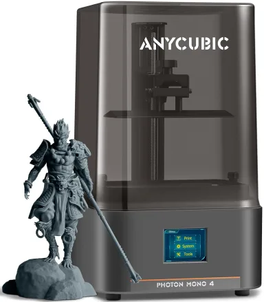 ANYCUBIC Photon Mono 4, Resin 3D Printer with 7'' 10K Mono LCD Screen
