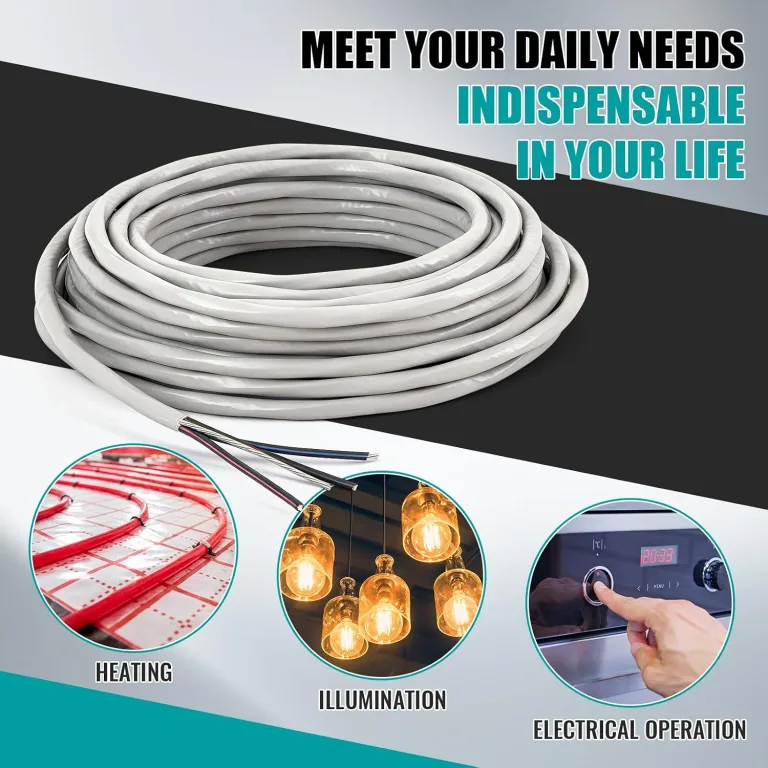 Copkim 75Ft 4-4-4-6 SER Aluminum Service Entrance Cable 600V - UL Listed Electrical Wire for Above Ground Sub Panel Feeder, 4 AWG 3 Conductor with 6 AWG Neutral - Residential/Commercial Panel, photo 5