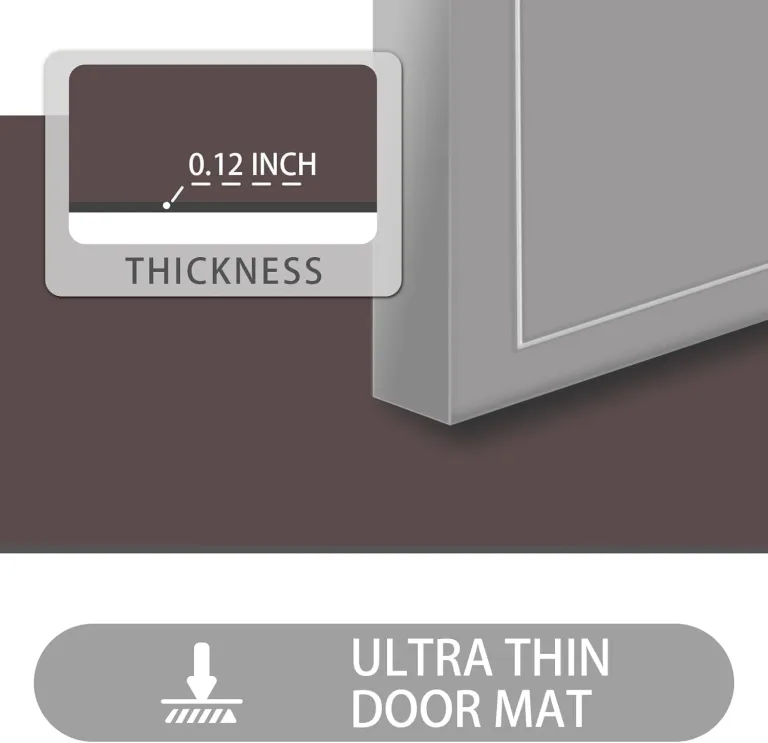LYGLIGH Ultra Thin Indoor Door Mat, 1/10 in Thin Door Mats for Inside Entry, photo 2