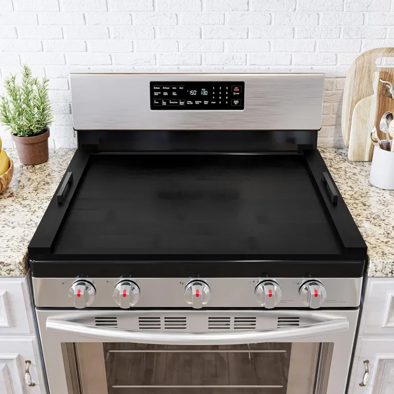 SpaceAid Noodle Board Stove Kitchen Cover with Handles, Top Covers for Gas Burners and Electric Stove, Oven Decor Accessories Wood Tray for Countertop, Black Bamboo, photo 1
