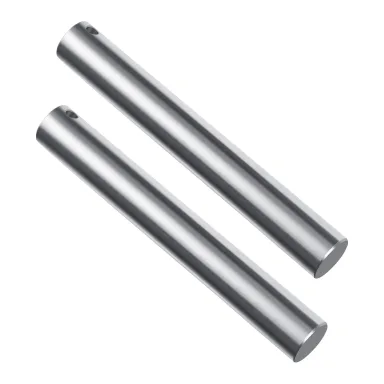 2Pcs Excavator Bucket Pins(45mm*13in,No Grease Hole,1/2 Bolt Hole)