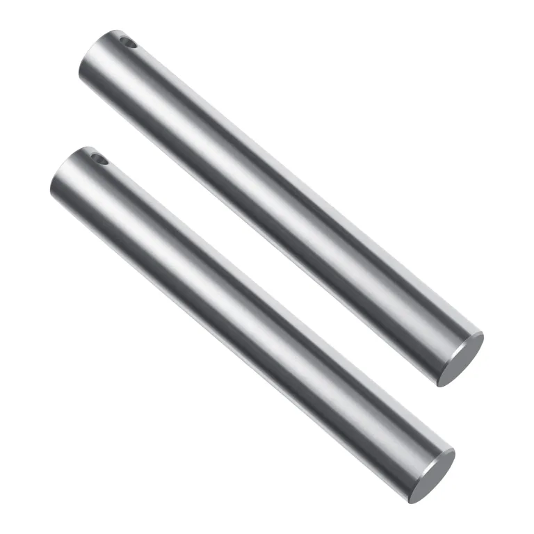 2Pcs Excavator Bucket Pins(45mm*13in,No Grease Hole,1/2 Bolt Hole), photo 1