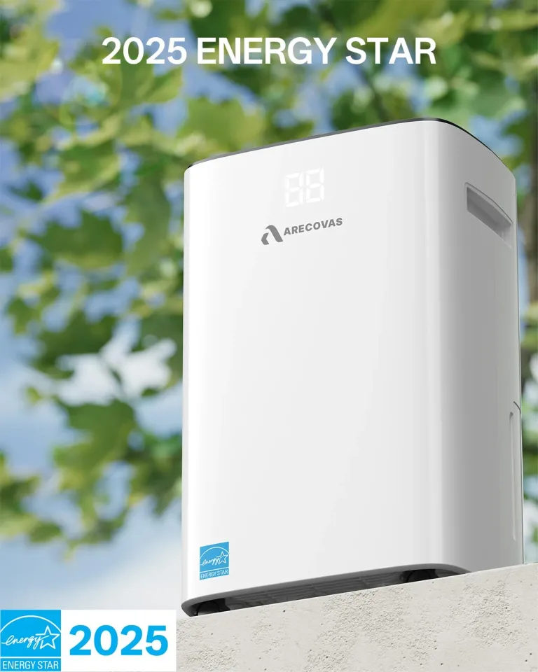 Arecovas 52 Pints Dehumidifier for Basement, 2025 Energy Star, 3500 Sq.Ft, photo 2