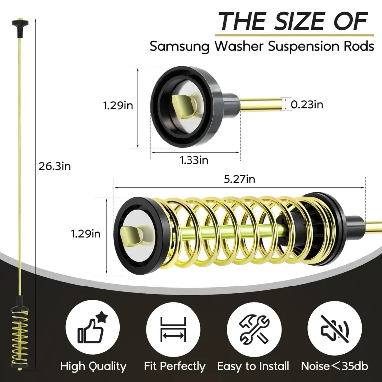 Suspension Rods for Samsung WA50T5300AC/US WA50R5400AV/US (Part: DC68-03172B-03), photo 3