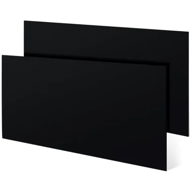Threehoney 2 Pcs Black HDPE Sheet 1/4" Thick 12 x 24 Inch, HDPE Plastic Sheet High Density Polyethylene Board Flexible Solid Plastic Block for DIY Projects Crafts Machining Home