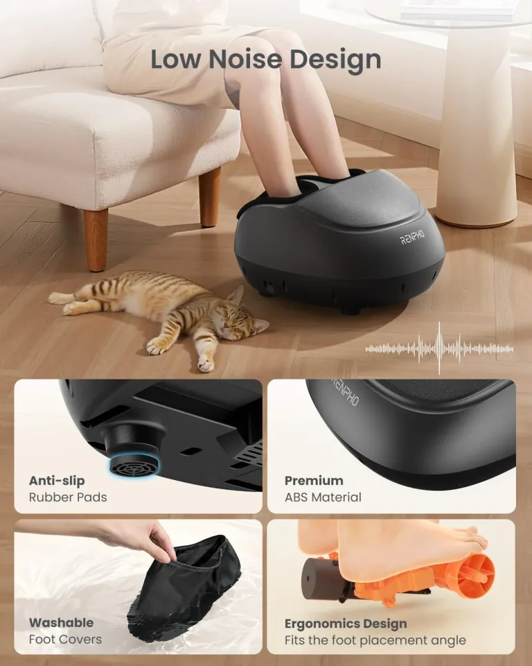 RENPHO Full Foot Massager with Heat, Deep Shiatsu for Plantar Fasciitis, photo 5