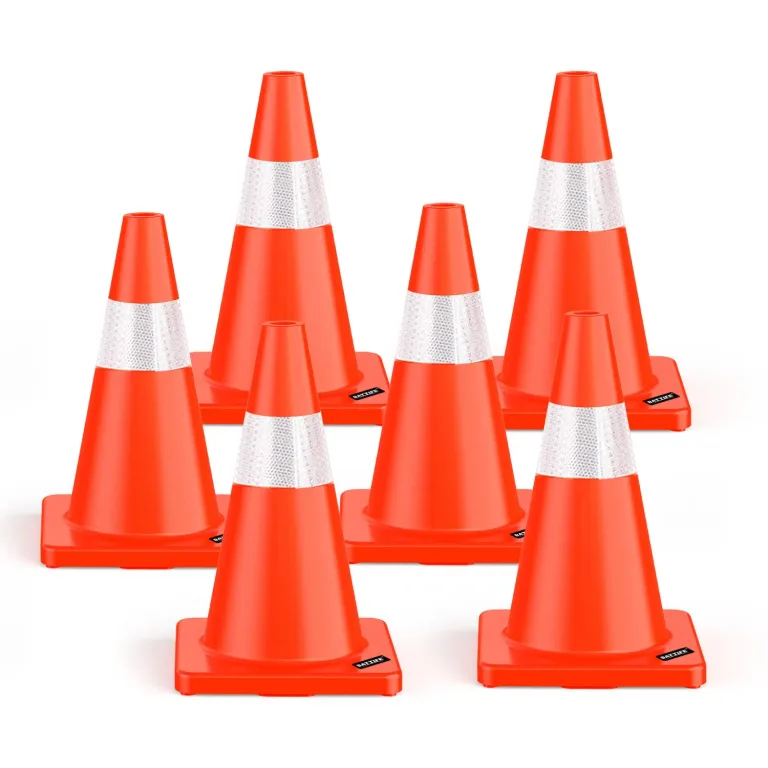 BATTIFE Traffic Safety Cones 28 Inch 12 Pack Orange Heavy Duty, photo 5