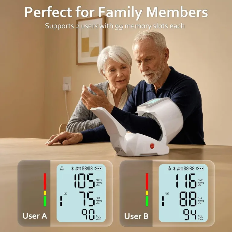 Upper Arm Blood Pressure Monitor for Home Use, Large Backlit LCD, photo 3