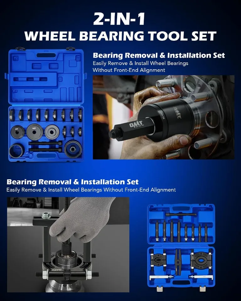 OMT 38pc Wheel Bearing Press Kit, 2-in-1 Bearing Puller Tool Set, photo 2