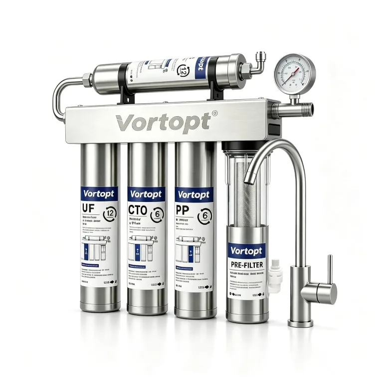 Vortopt Under Sink Water Purifier System, U2 Stainless Steel Water Filter, photo 1