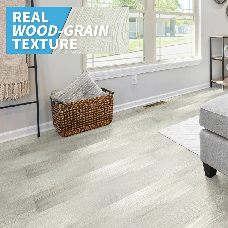 Art3d Wood Texture Peel and Stick Vinyl Floor Planks, 36-Pack, White Ash, photo 2