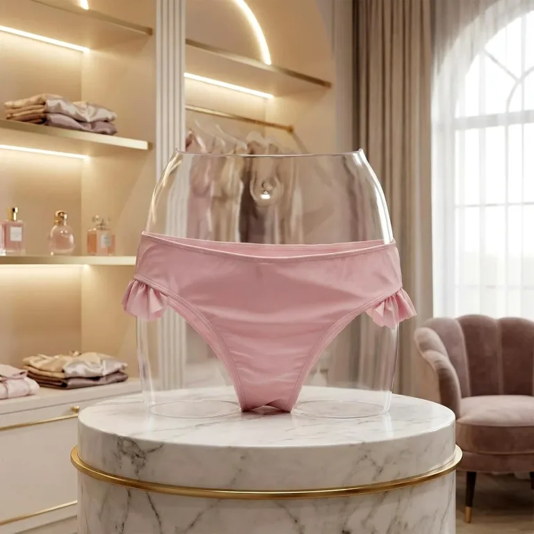 Briwooody 2 Pcs Underwear Display Mannequin, Female Hips Mannequin Torso Clear Plastic Lower Body Mannequins, Underpants Stand Hip Form for Underwear Panty Display Retail Store and Window Presentation, photo 4