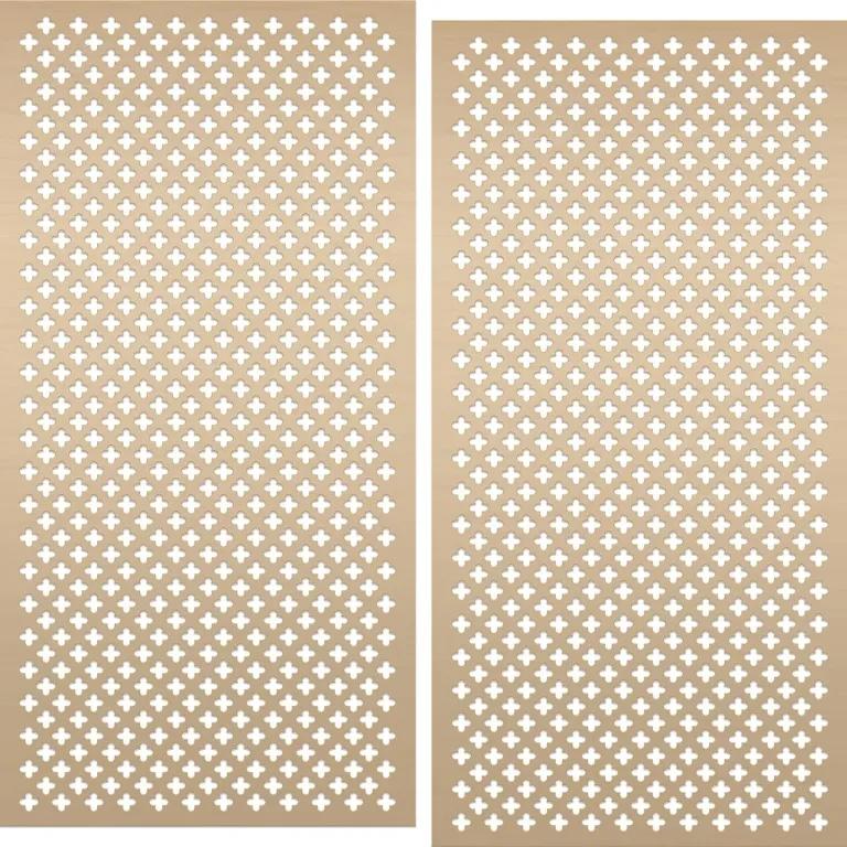 Therwen 2 Pcs Decorative Aluminum Sheet Metal Cloverleaf Sheet 24 x 12 Inch, photo 1