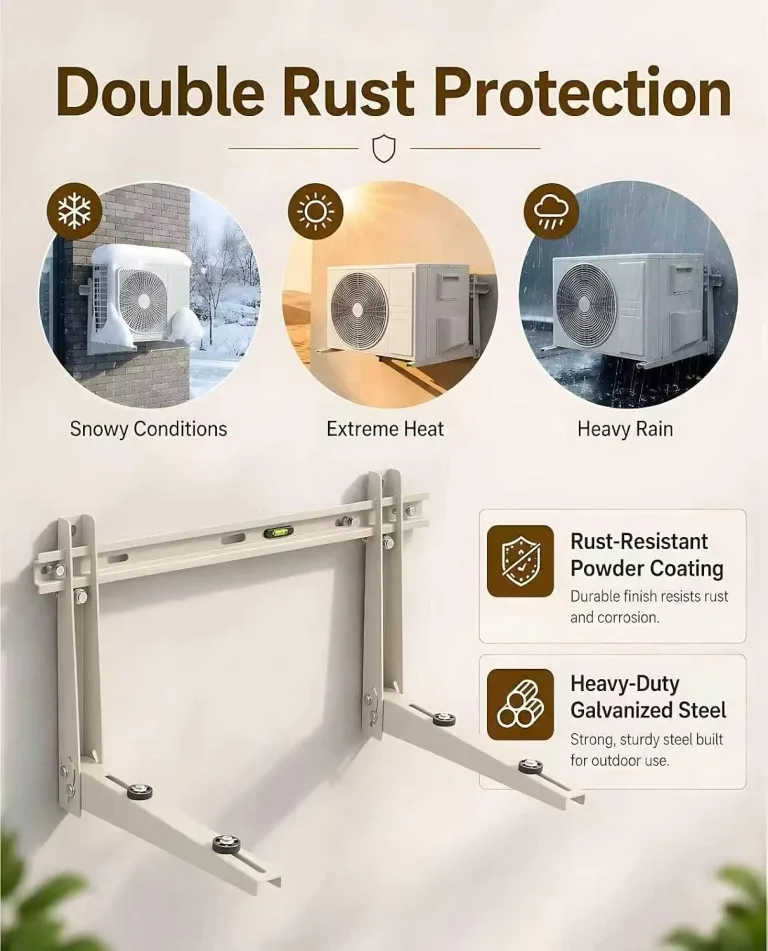 Heavy Duty Mini Split Wall Mounting Bracket, 550 lb, Fits 9000–36000 BTU AC, photo 3