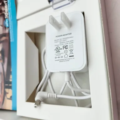 Power adapter closeup