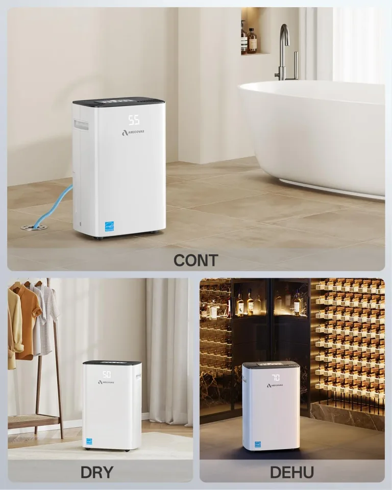 Arecovas 52 Pints Dehumidifier for Basement, 2025 Energy Star, 3500 Sq.Ft, photo 3