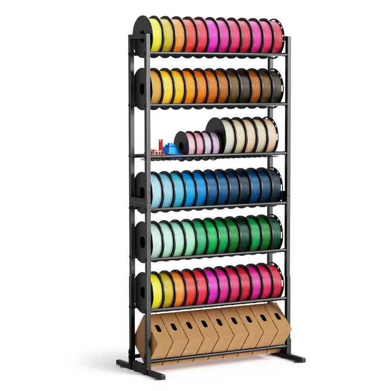 3D Printer Filament Storage Rack, 7-Tier Organizer with Basket, 84 Spools, photo 1