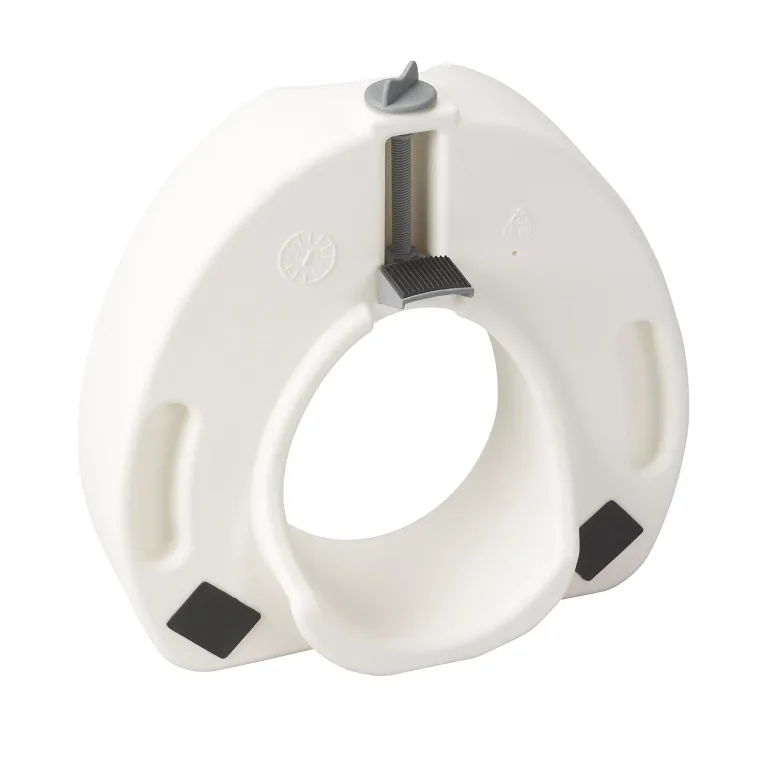 Drive Medical 12014 Premium Raised Toilet Seat with Lock, Elongated, White, photo 3