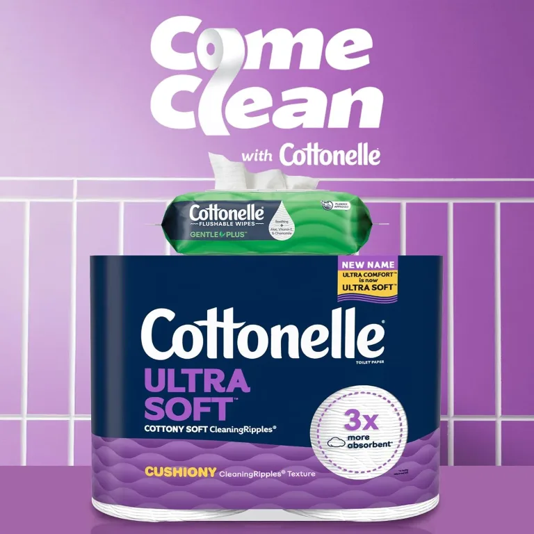 Cottonelle Ultra Soft Toilet Paper, 32 Family Mega Rolls=144 Regular Rolls, photo 4