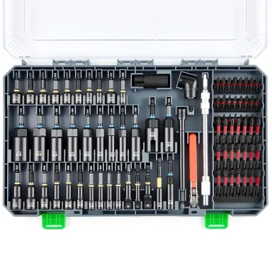 KOOPOOL 86-Piece Impact Driver Bit Set, Magnetic Nut Driver Set for Drill