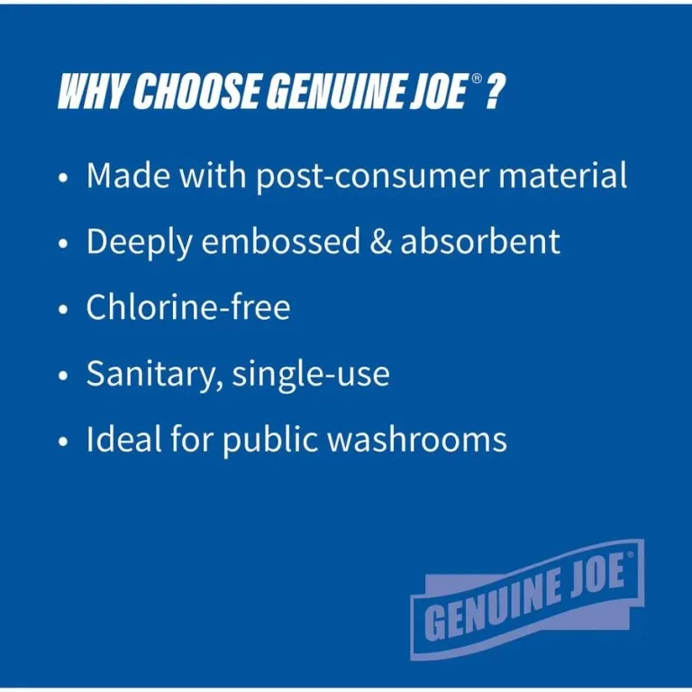 Genuine Joe Multifold Hand Towels, 9.5" x 9.10", 1-Ply, White, 250/Pack, 16 Count, photo 2