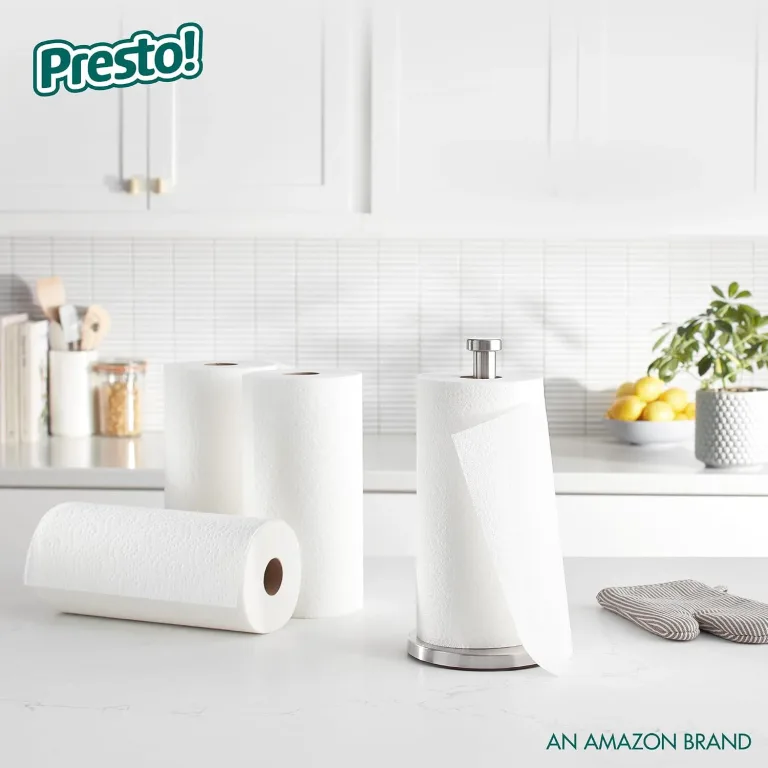 Amazon Brand - Presto! Ultra-Strong Premium Paper Towels, 158 Sheet Huge Roll - Flex-a-Size, 12 Rolls (2 Packs of 6), Equivalent to 38 Regular Rolls, White, photo 3