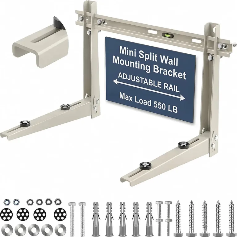 Heavy Duty Mini Split Wall Mounting Bracket, 550 lb, Fits 9000–36000 BTU AC, photo 1