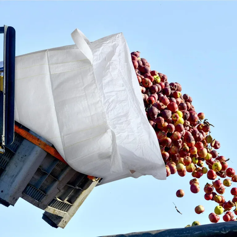 5 Pack FIBC Bulk Bags 1 Ton Bag 35"L x 35"W x 43"H 2200lbs Swl Woven Polypropylene Sack Heavy Duty One Ton Sandbags Duffle Top Flat Bottom for Sand, Industrial, Produce, Fruit, Transport, photo 5