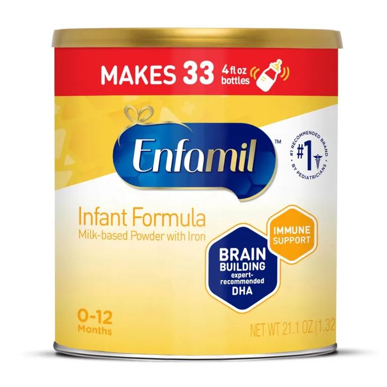 Enfamil Infant Formula, Milk-based Baby Formula with Iron, Omega-3 DHA & Choline, Powder Can, 21.1 Oz (Pack of 4), photo 1