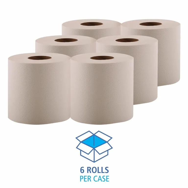 Boardwalk BWK6400 6400 Center-Pull Hand Towels, 2-Ply, Perforated, 7 7/8" x 10", 600 Sheets Per Roll (Case of 6 Rolls), photo 3