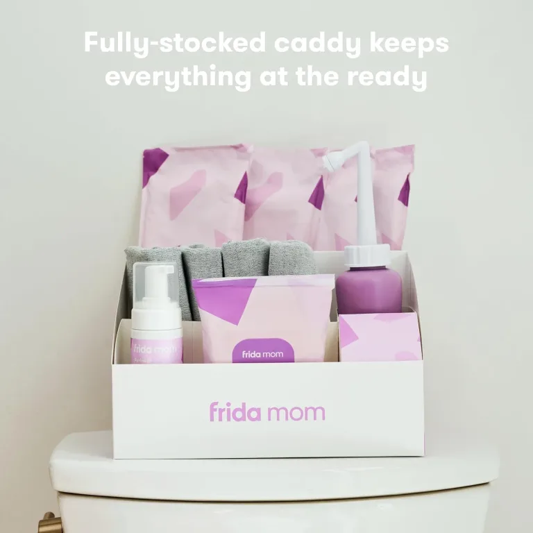 Frida Mom 11pc Postpartum Essentials Kit Gift Set, Hospital Bag Must Haves for New Mom, Includes 4 Disposable Postpartum Underwear, 4 Ice Maxi Pads, Perineal Healing Foam & 24 Pad Liners & Peri Bottle, photo 5