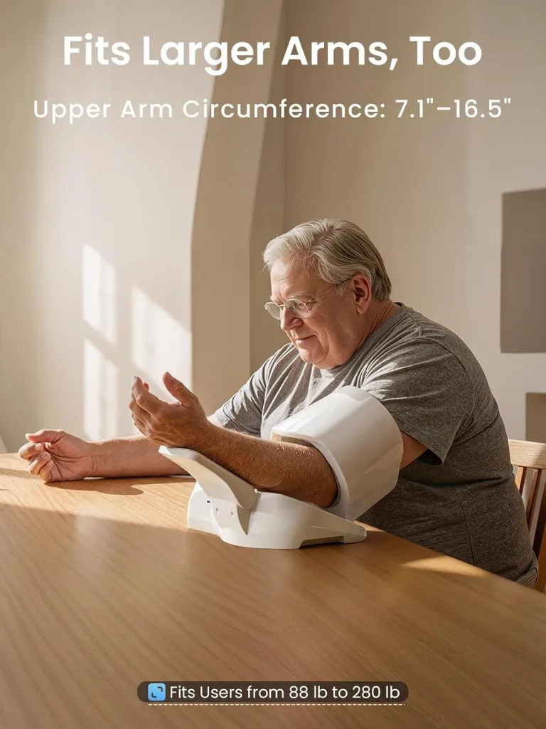 CAVN Blood Pressure Monitor, No-Wrap Barrel-Type Arm Cuff for Home Use, photo 4
