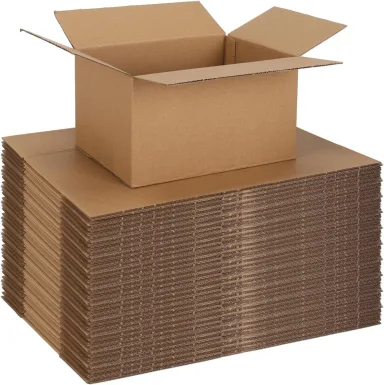 CRUGLA 50 Packs 7x5x4 Shipping Boxes for Small Business, Corrugated Cardboard Boxes Bulk for Shipping Packing Mailing