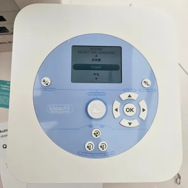 Control panel closeup