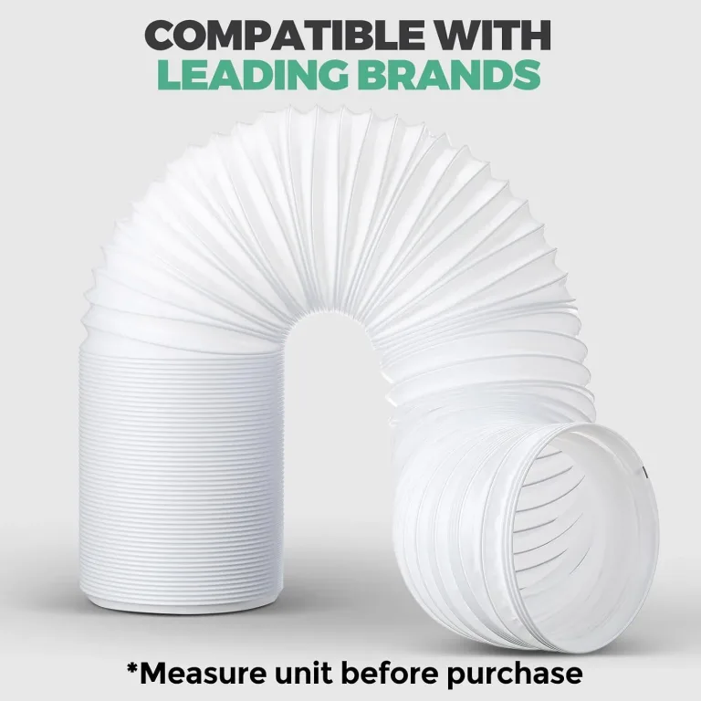 2 Set 78.7'' Length 5.9'' Portable Air Conditioner Hose with Coupler, Anti-clockwise Thread, Universal Flexible Ac Hose Extension with Tube Connector for Air Conditioner Vent, photo 4