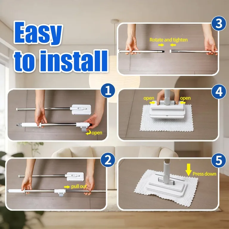SOPAMI Disposable Snap Grip MiniMop Sweep for Wall Cleaner Pet Hair Removal, photo 4