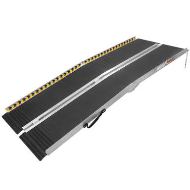 ThunderBay Portable 6FT Wheelchair Ramp Non-Slip Aluminum Folding Handicap Ramp, Door Threshold Wheelchair Ramps for Home, Wheel Chair Ramp for Home Steps, Doorways, Curbs, Stairs