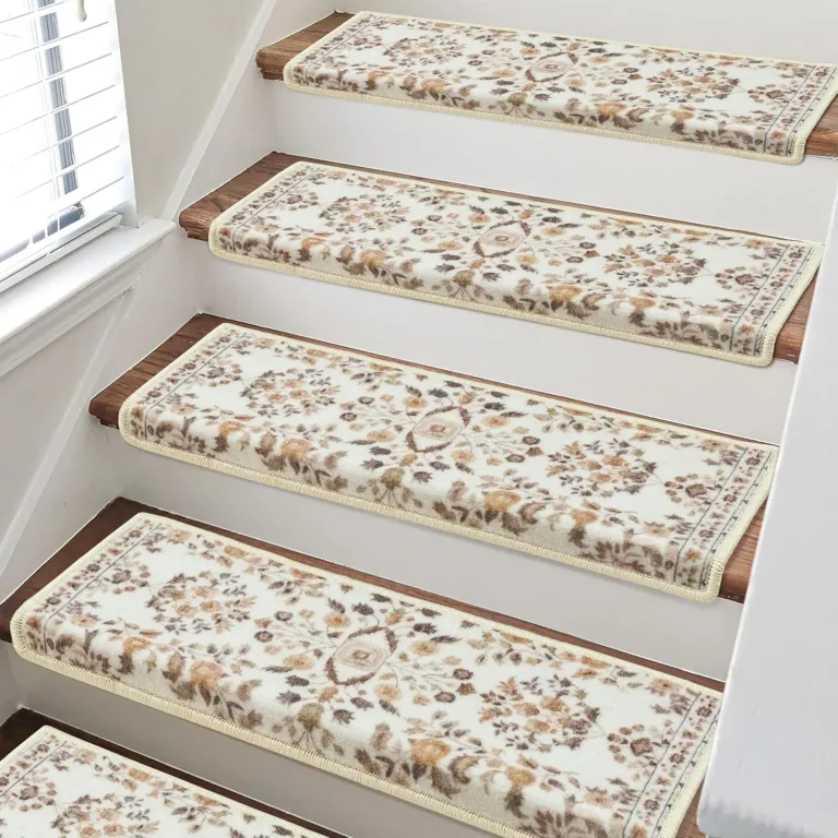 RORA Bullnose Stair Treads for Wooden Steps, Non Slip Stair Carpet 14pcs, photo 1